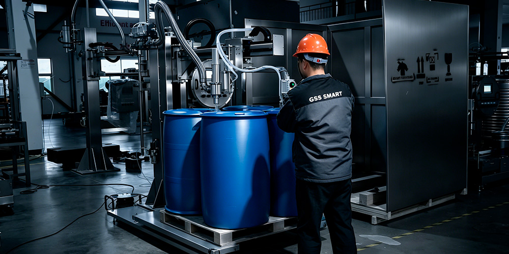 GAF-1500S-Ex U型秤吨桶灌装机1