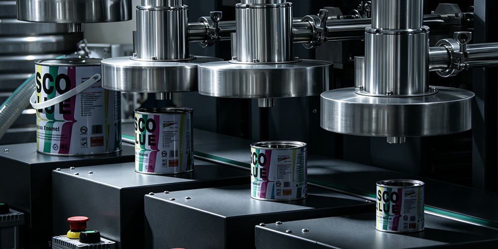 GAF-10S4溶剂型油漆半自动灌装机—多规格兼容1