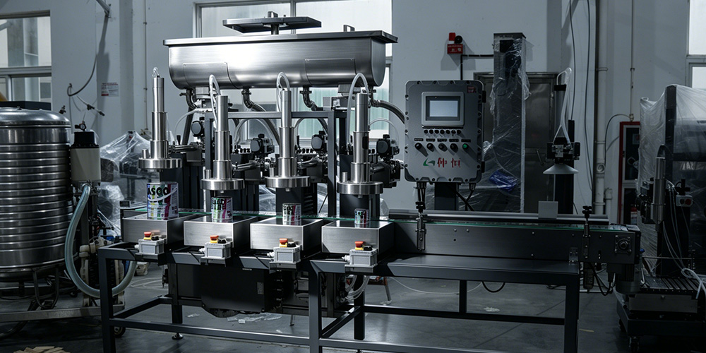 GAF-10S4溶剂型油漆半自动灌装机—多规格兼容2